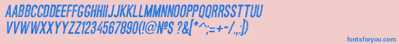 fuente AsfaltoItalic – Fuentes Azules Sobre Fondo Rosa