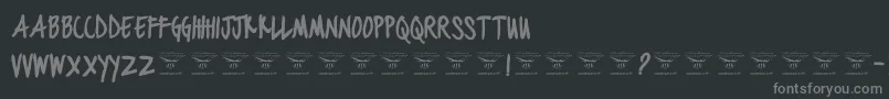 BlackjacketboysBold Font – Gray Fonts on Black Background