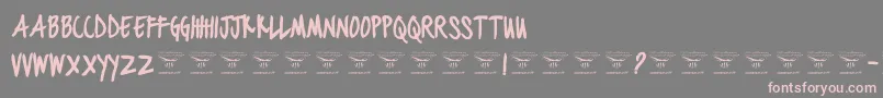 BlackjacketboysBold Font – Pink Fonts on Gray Background
