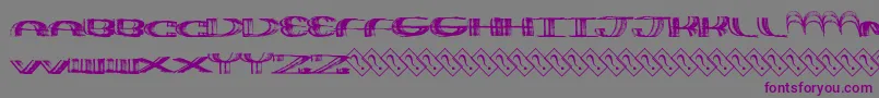 フォントWidethin – 紫色のフォント、灰色の背景