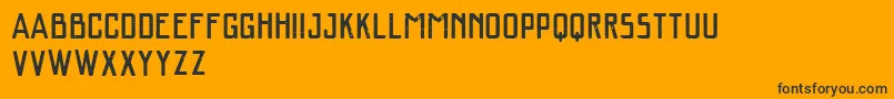 Vtkssalgrosso Font – Black Fonts on Orange Background