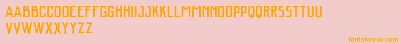 Vtkssalgrosso Font – Orange Fonts on Pink Background