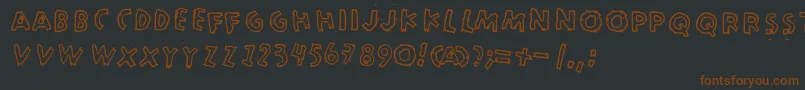 Merkurius Font – Brown Fonts on Black Background