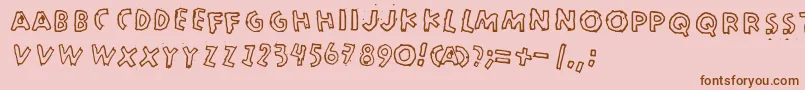 Merkurius Font – Brown Fonts on Pink Background