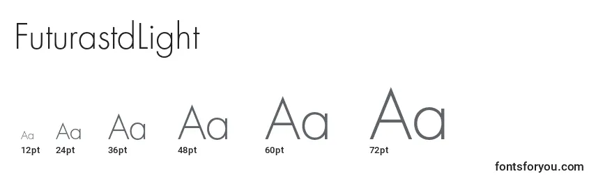 FuturastdLight Font Sizes