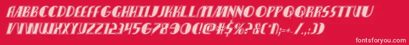 Nathanbrazilacadital Font – Pink Fonts on Red Background