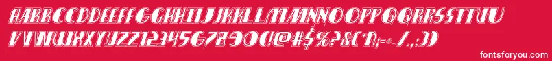 Nathanbrazilacadital Font – White Fonts on Red Background