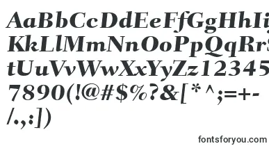 FairfieldLt85CaptionHeavy font – big Fonts