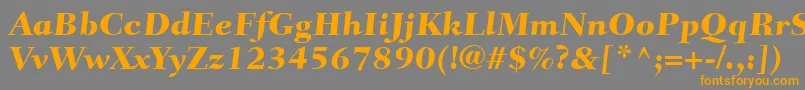 Saiba mais sobre a fonte FairfieldLt85CaptionHeavy Fonte FairfieldLt85CaptionHeavy – fontes laranjas em um fundo cinza