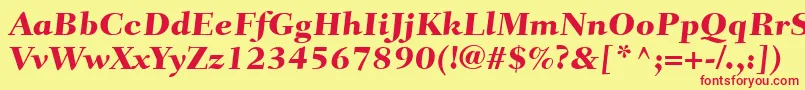 En savoir plus sur la police FairfieldLt85CaptionHeavy Police FairfieldLt85CaptionHeavy – polices rouges sur fond jaune