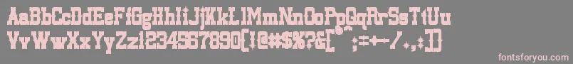 LassiterBold Font – Pink Fonts on Gray Background