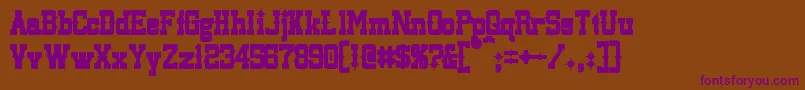 LassiterBold Font – Purple Fonts on Brown Background