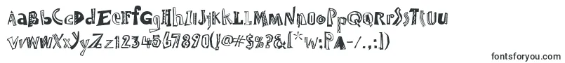 Шрифт JambalayaTooItcTt – странные шрифты