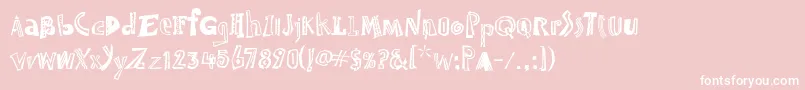 JambalayaTooItcTt Font – White Fonts on Pink Background