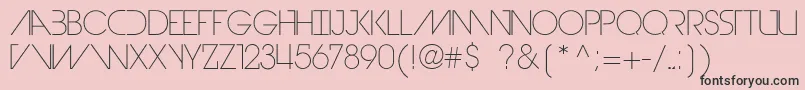 DevilBreezeLight Font – Black Fonts on Pink Background