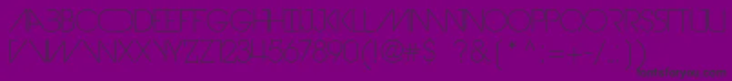 DevilBreezeLight Font – Black Fonts on Purple Background