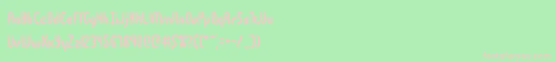 Bocuma Font – Pink Fonts on Green Background