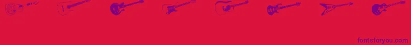 fuente DjStringed – Fuentes Moradas Sobre Fondo Rojo
