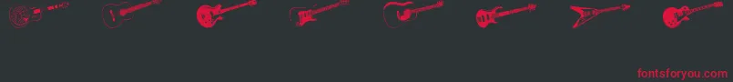 DjStringed Font – Red Fonts on Black Background