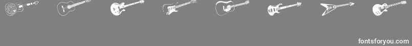 fuente DjStringed – Fuentes Blancas Sobre Fondo Gris
