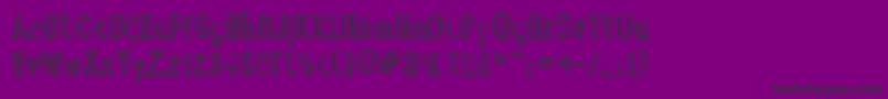 YummyLollipop-Schriftart – Schwarze Schriften auf violettem Hintergrund