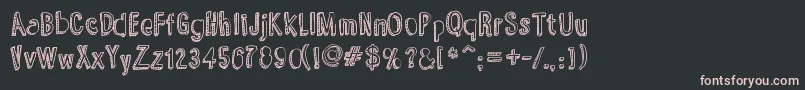 YummyLollipop Font – Pink Fonts on Black Background