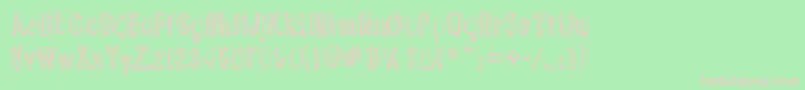 YummyLollipop Font – Pink Fonts on Green Background