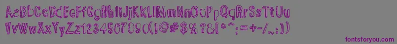 YummyLollipop Font – Purple Fonts on Gray Background