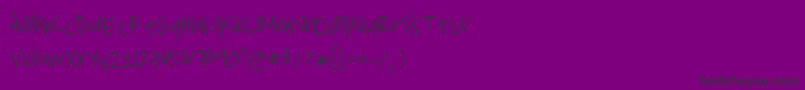 Stormysfont-Schriftart – Schwarze Schriften auf violettem Hintergrund