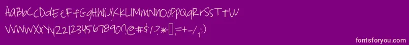 Stormysfont Font – Pink Fonts on Purple Background