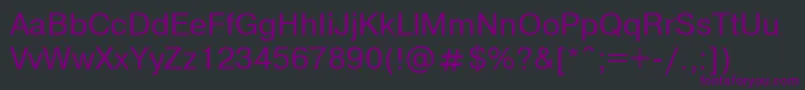 NthelveticaNormaloblique Font – Purple Fonts on Black Background