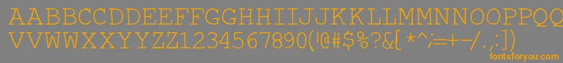 Autumn Font – Orange Fonts on Gray Background