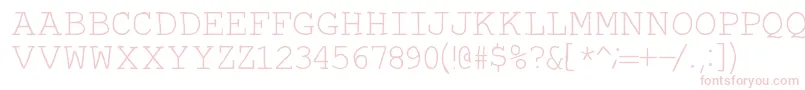 Autumn Font – Pink Fonts on White Background