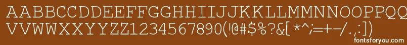 Autumn-Schriftart – Weiße Schriften auf braunem Hintergrund