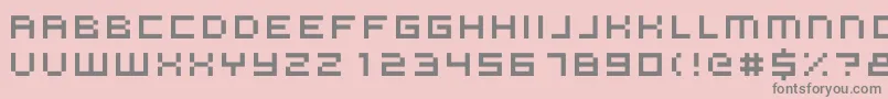 Vdj Font – Gray Fonts on Pink Background