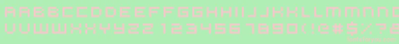 Vdj Font – Pink Fonts on Green Background