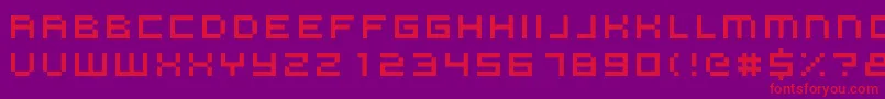 Vdj Font – Red Fonts on Purple Background