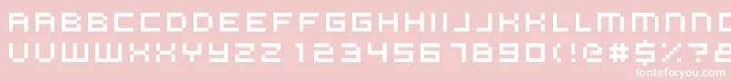 Vdj Font – White Fonts on Pink Background