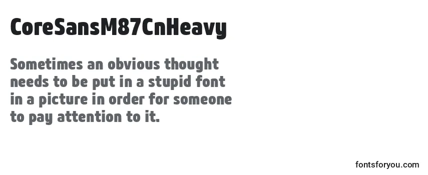 CoreSansM87CnHeavy-fontti