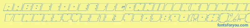 More about Anakefkaoi Font Anakefkaoi Font – Blue Fonts on Yellow Background