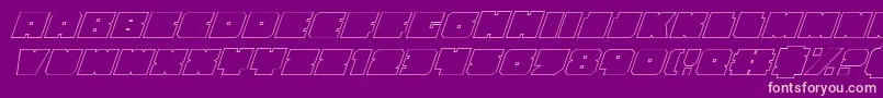Anakefkaoi Font – Pink Fonts on Purple Background