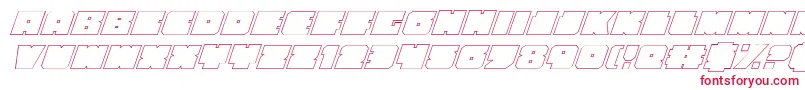 Anakefkaoi Font – Red Fonts on White Background