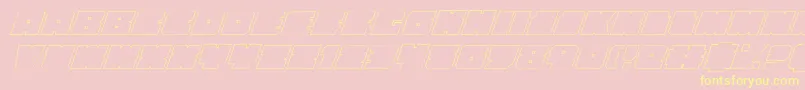 Anakefkaoi Font – Yellow Fonts on Pink Background