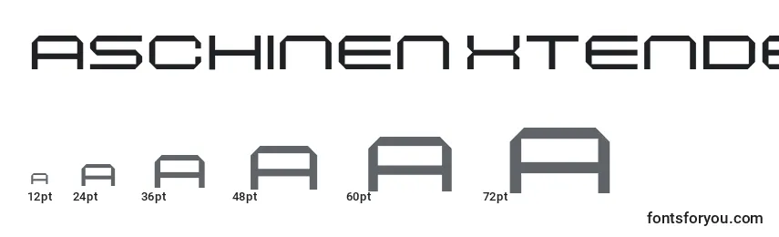 MaschinenExtendedlight Font Sizes