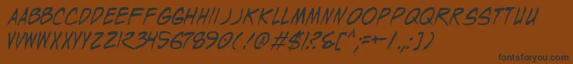WyldStallyns Font – Black Fonts on Brown Background
