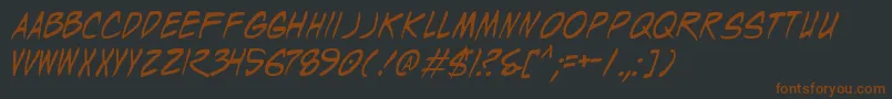 WyldStallyns Font – Brown Fonts on Black Background