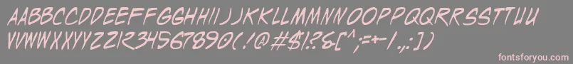 WyldStallyns Font – Pink Fonts on Gray Background