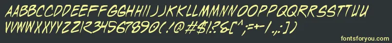 WyldStallyns Font – Yellow Fonts on Black Background