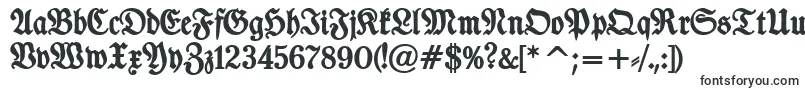TypographerfrakturBold-Schriftart – Schriftarten, die mit T beginnen