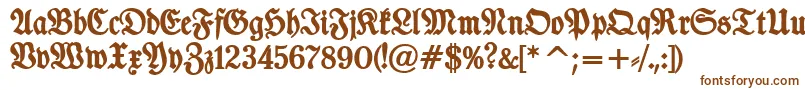 Fonte TypographerfrakturBold – fontes marrons